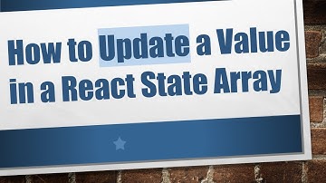 How to Update a Value in a React State Array