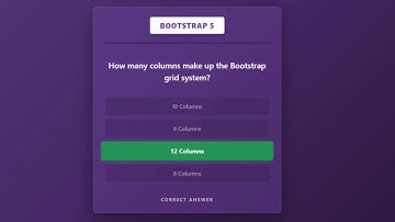 Bootstrap Basic Quiz for Beginners | Test Your Web Design Skills | Design & Development | @mswminthn