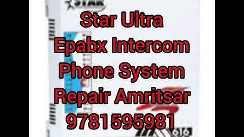 Star Ultra Compact Epabx Intercom Phone System Repair In Amritsar 9781595981