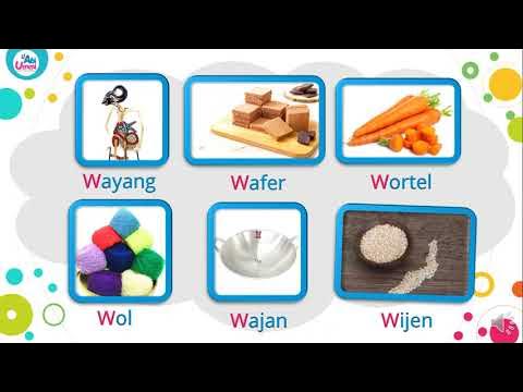 Belajar Mengenal Nama Benda Huruf W - Flashcard HURUF W - YouTube