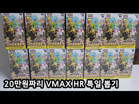 20만원짜리 이브이히어로즈 VMAX 특일 HR 뽑기 도전!