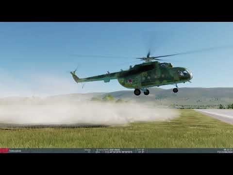 Пилотаж на вертолёте Ми-8МТВ2 в DCS World