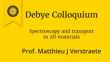 Spectroscopy and transportin 2D materials