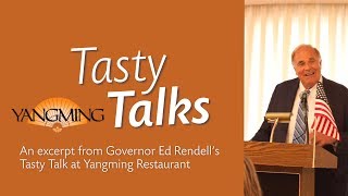 A Packed House of 140 Guests hear Governor Rendell cap the first Season of Tasty Talks.