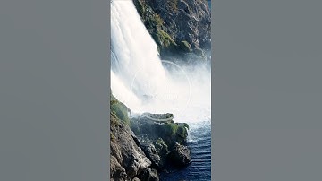 Take a break from scrolling with Soothing Waterfall for Stress Relief! #shorts