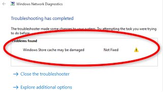 how to fix windows store cache may be damaged error windows 10