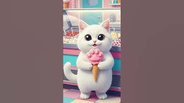 Kitty’s Sweet Master Plan! Buys ONE GIANT Popsicle to Share with EVERYONE! ❤️🐱