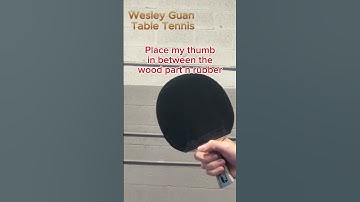 Thumb position for your grip on forehand side #tabletennis #tutorial #pingpong #shorts #lessons