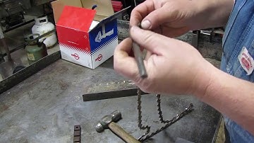 Shorten a Chainsaw chain or make a new chain