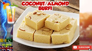 Coconut/Almond Burfi | Desi Mattai | Pakistani Sweets | Burfi by Kashmir TV UK 139 views 7 months ago 1 minute, 53 seconds