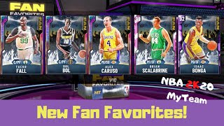Opening New Fan Favorite Packs! They Made A Galaxy Opal Bol Bol and Tacko! NBA 2K20 MyTeam