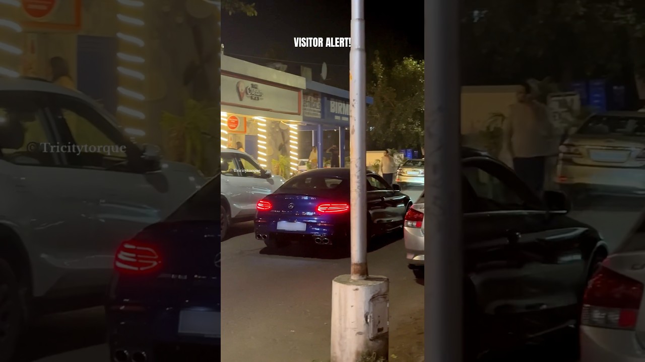 Visitor alert!! Ft. Mercedes Benz C43 AMG finished in brilliant blue shade 