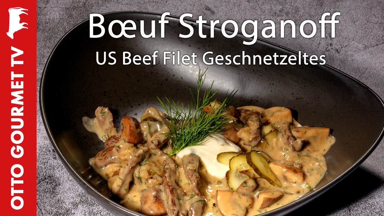 Bœuf Stroganoff - Perfekt zubereitet - Filet Geschnetzeltes mit ...