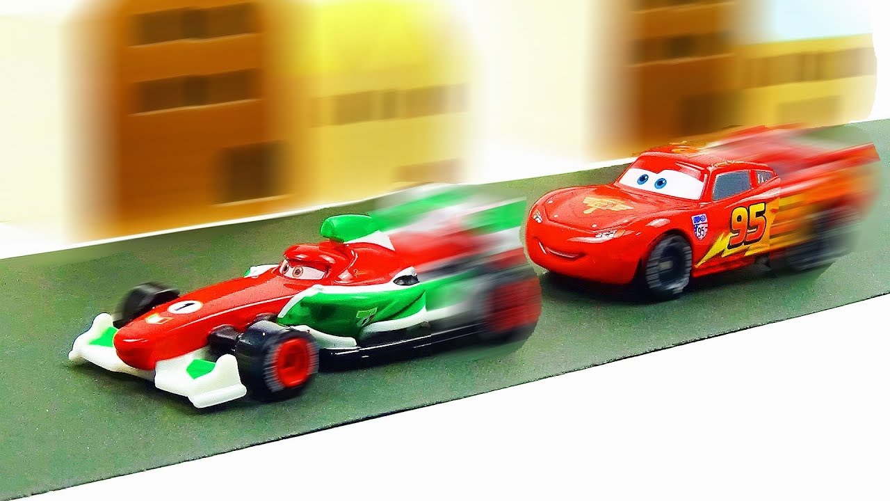 Disney Cars Lightning McQueen VS Francesco Bernoulli Race!! Stop Motion  Animation - YouTube