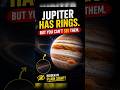 Jupiter Has Rings… But Why Can’t We See Them? 😳#spacefacts #jupiter #shorts