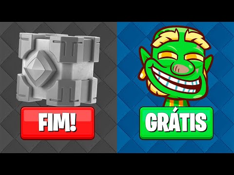 FIM das CAIXAS de HERÓIS e EMOTE GRÁTIS no CLASH ROYALE