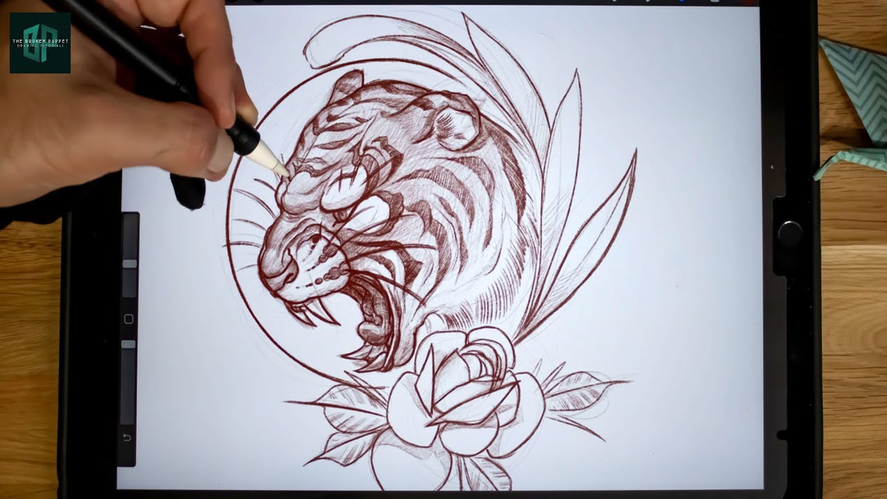 How to Draw a Panther Tattoo  Легкие рисунки Блокноты для эскизов  Рисовать