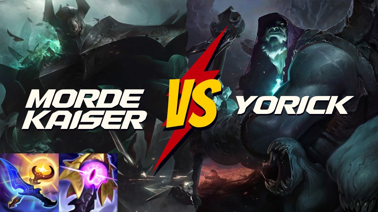 【TOP】EUNE Masterモルデカイザーvsヨリック　カウンターは嘘？嫁ごと冥界内で破壊する　【League of Legends】