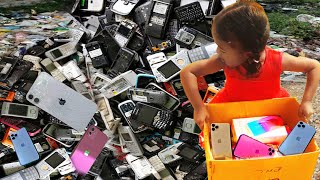 Lucky Girl Lots Of Phone Found From Abandoned Area