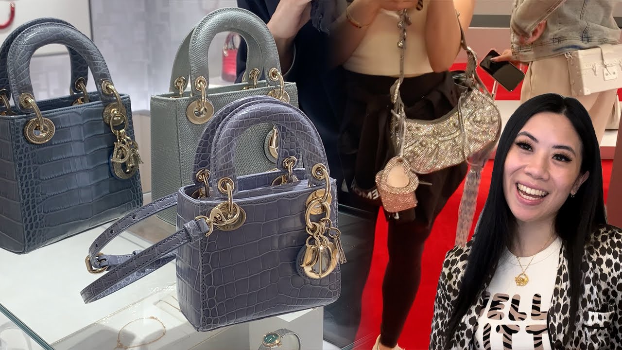 CROC LADY DIOR LUXURY SHOPPING VCA JEWELRY TRY ON JEWELS DIAMOND FAIR VLOG SHOP WITH US