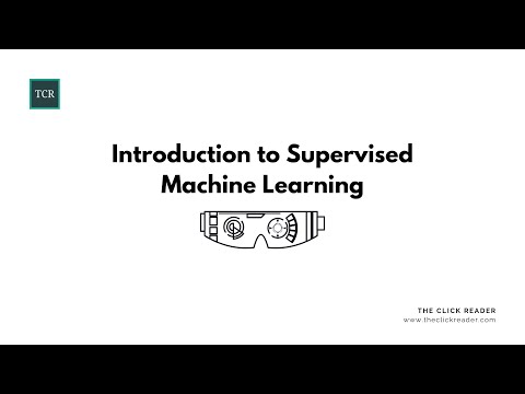 Introduction to Supervised Machine Learning - Learn with TCR