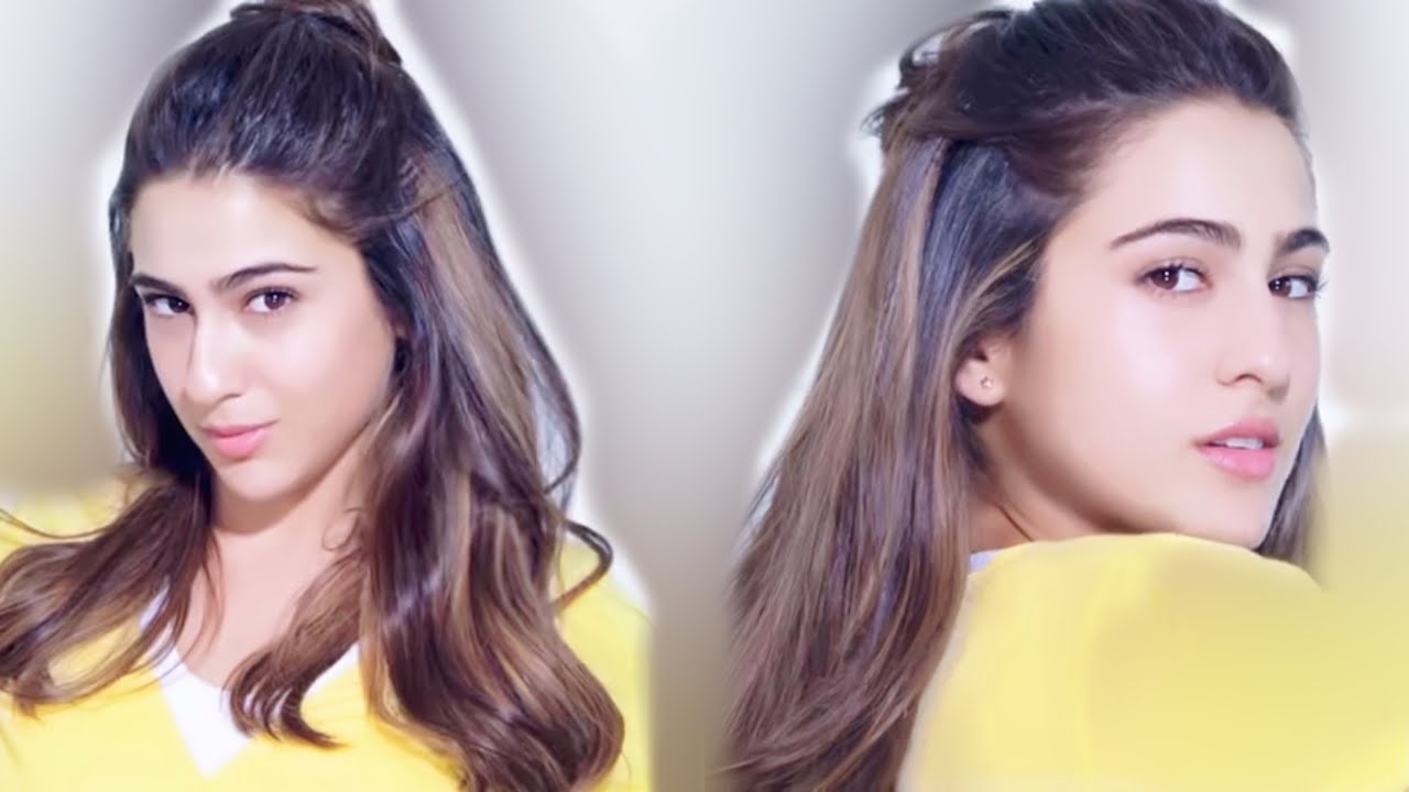 Sara Ali Khan on Instagram: “Unicorn Tears 🦄🌈 Own it- no fears  💪🏻🙅🏻‍♀️ #HaanMainGalat 🤷‍♀️🙌🏻 #LoveAajKal ❤… | Indian hairstyles, Sara  ali khan, Hair styles