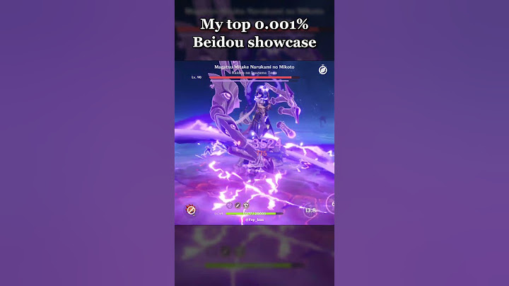 My top 0.001% Beidou showcase [fun purpose] | Genshin impact