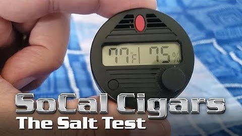 SoCal Cigars - Hygrometer Calibration - The Salt Test