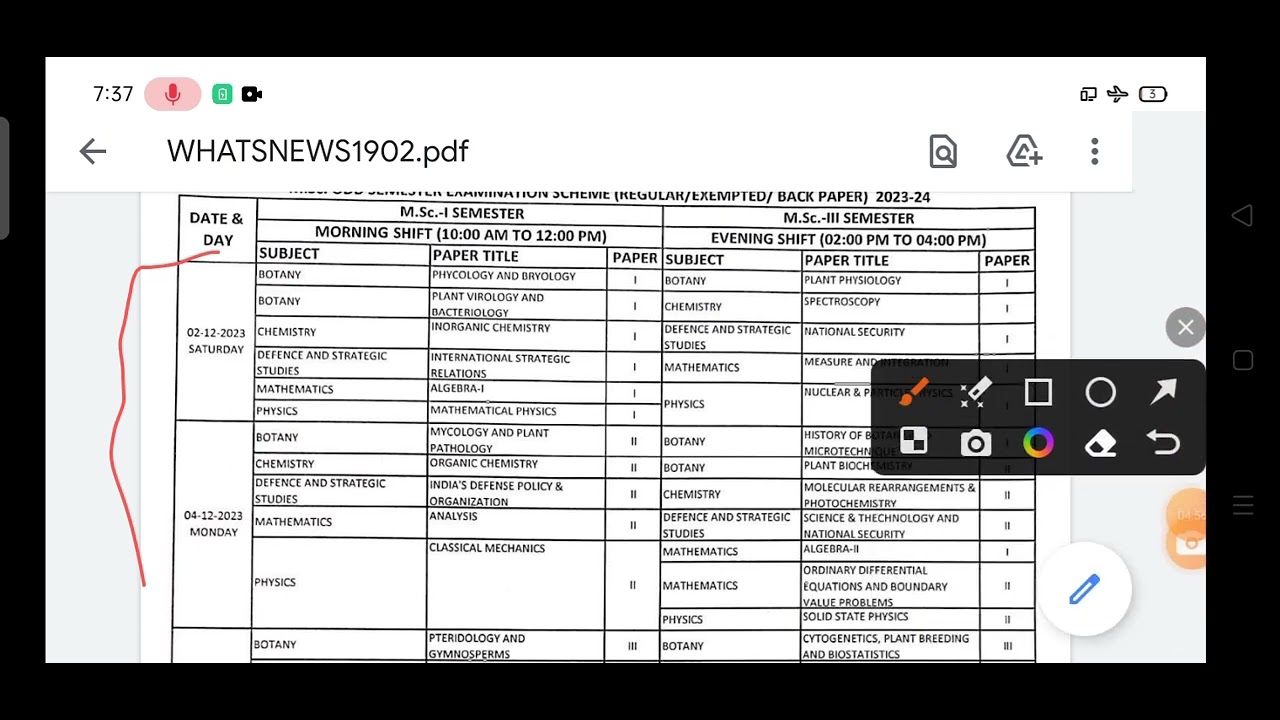 PRSU RAJJU BHAIYA UNIVERSITY EXAM TIME TABLE ODD SEMESTER 2023 prsu-rajju-bhaiya-university-exam-time-table-odd-semester-2023