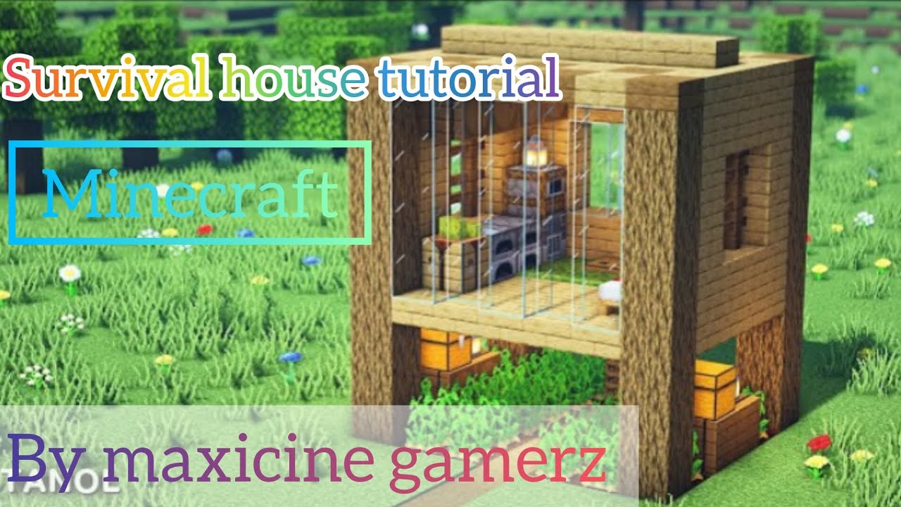 MINECRAFT HOUSE TUTORIAL | BY DEADXPRO | MINECRAFT EASY SURVIVAL HOUSE ...