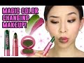 Magic Makeup That Changes Color!  || TINA TRIES IT