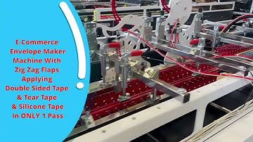 E-Commerce Envelope Maker Pochette Bag Machine with Silicon Paper & Tear Tape and Double Sided Tape.