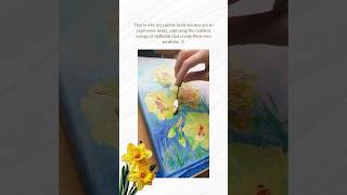 Thick Paint Petals  #satisfyingart #texturedpainting #daffodils #springdecor
