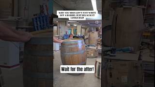 Don’t replace the old wine barrels! We restored this one 💪♻️ #upcycled #restoration #furniture