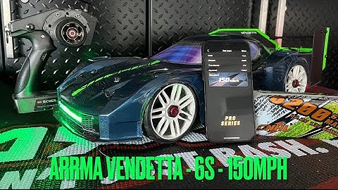 Arrma Vendetta - 6S - 150MPH Speed Run - Castle Creations XLX2 - TP MOTOR - CNHL