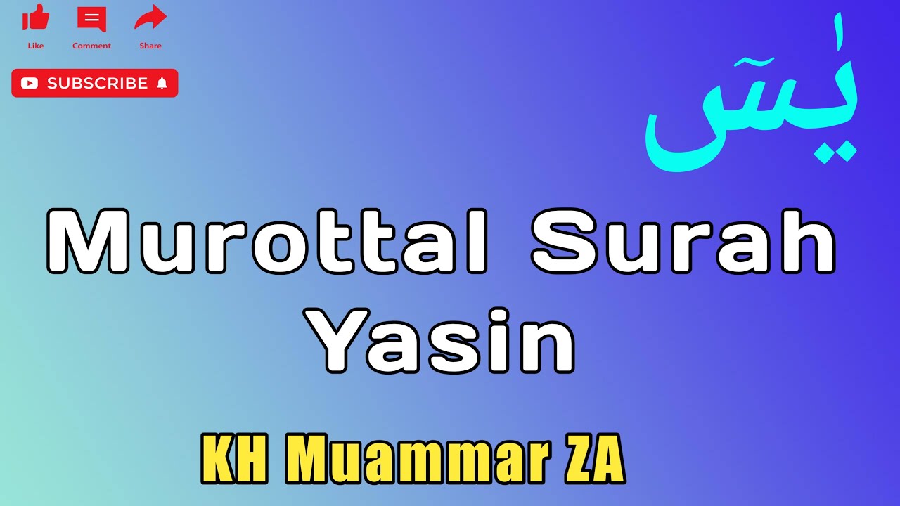 Surah Yasin | Murottal Surah Yasin Muammar ZA