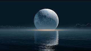 Lunar Ocean Dreamscape — 4K Relaxing Loop | Ocean, Moon, Soft Ambient Motion