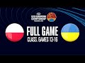 Poland v Ukraine | Full Basketball Game | FIBA U20 European Championship 2022