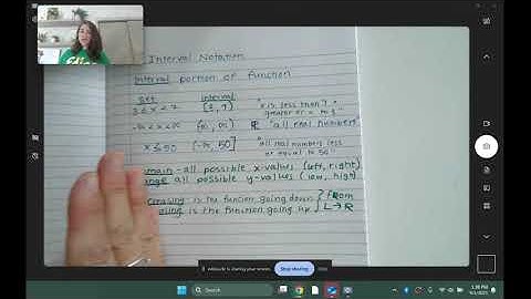 1.1 interval notation