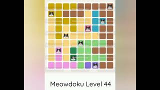 Meowdoku All Levels 1 - 100 Solution Walkthrough