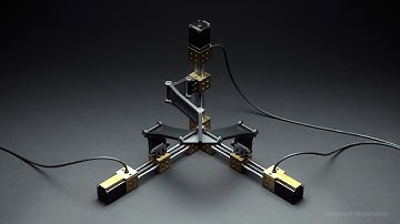 KINEMATICS | Tripteron 3-DOF Cartesian parallel robot (This is not CGI)