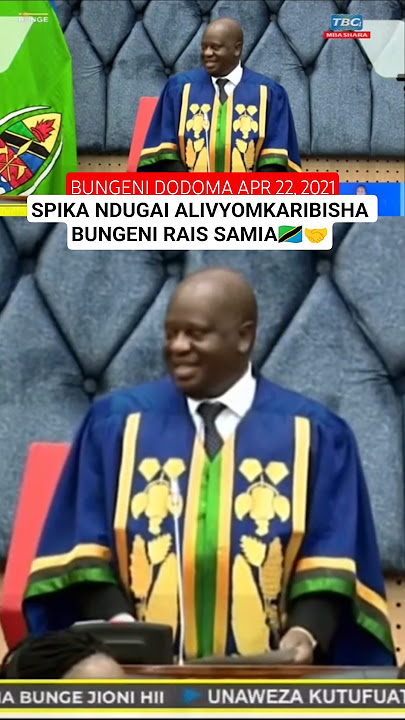 SPIKA NDUGAI ALIVYOMKARIBISHA BUNGENI RAIS SAMIA 2021🇹🇿🤝 #tbt #raissamia #jobndugai #spika #shorts