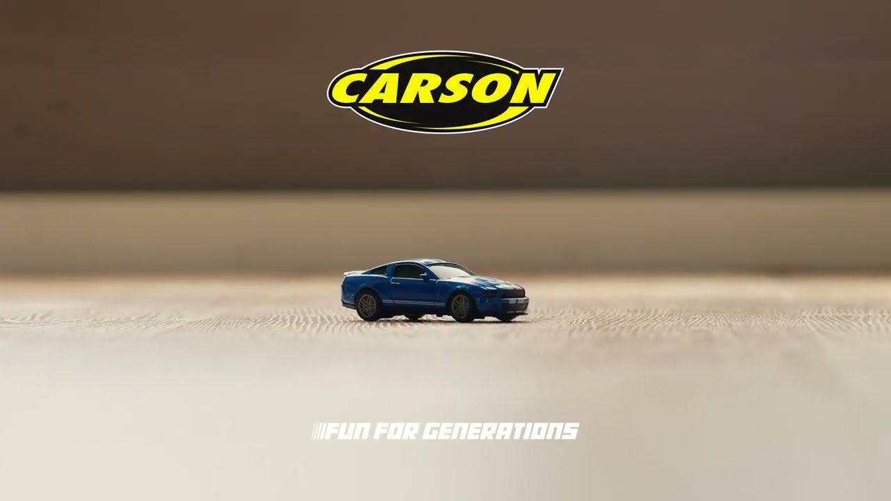 Carson 1:60 Nano Racer Ford Mustang Shelby GT500 Blau