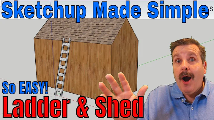 Super Slick Skills to make a ladder in SketchUp | Sketchup Made Simple