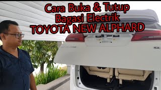 How to Open and Close the Toyota New Alphard Power Back Door || Electric Trunk Tailgate