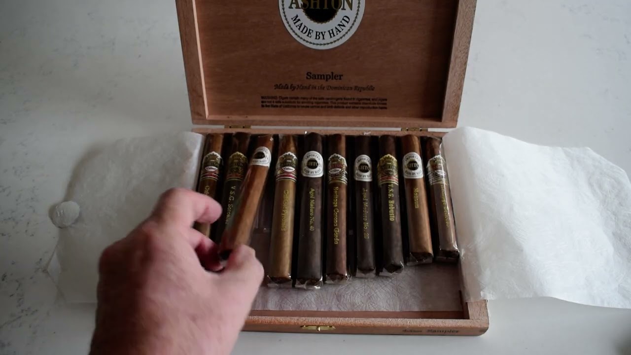 ASHTON 10 Cigar sampler unboxing