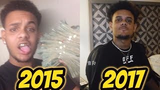Evolution Of SmokePurpp 2015 - 2017 Profile