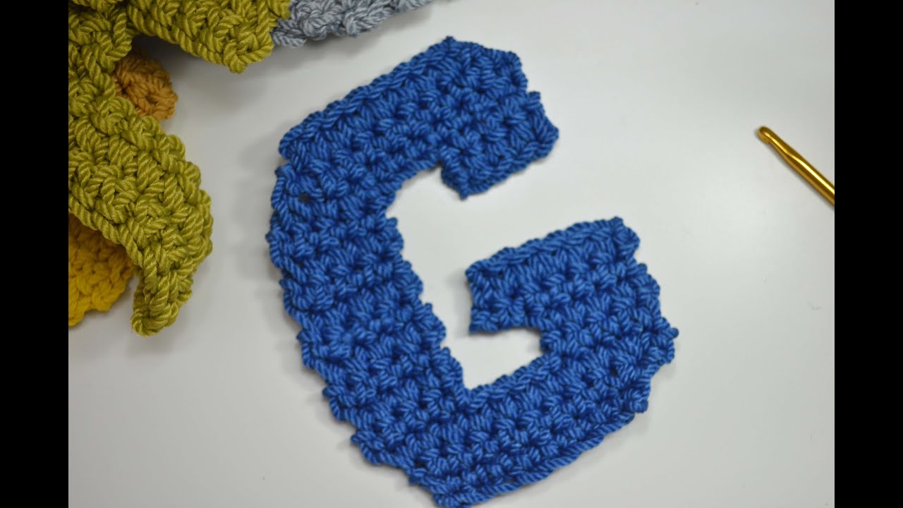 تعليم الكروشيه: حرف G -  how to Crochet: Letter G