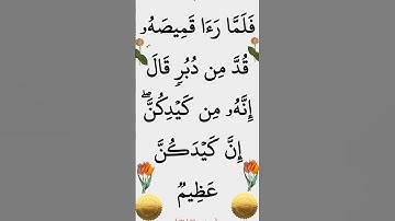 سورة يوسف الآية 28 #ايات_قرانيه_قصيره #القران_الكريم #سورة_يوسف #الشيخ_الحصري