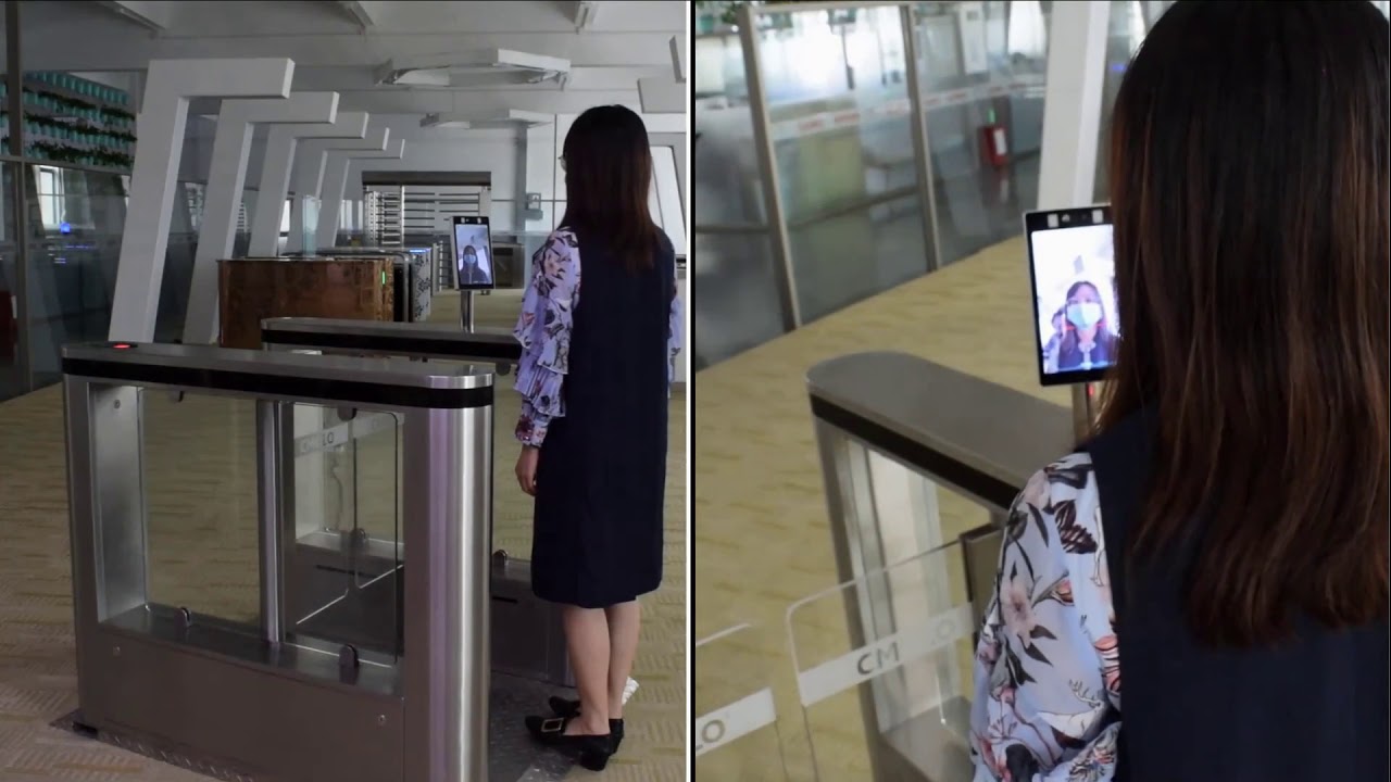 CMOLO Face recognition & temperature detection turnstile CPW 322ES